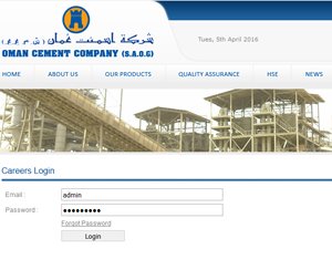 e-Recruitment Oman Cement Company